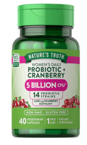 PROBIOTICS FOR WOMEN WITH CRANBERRY | 5 BILLION CFU