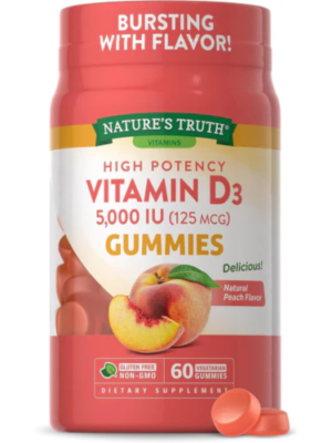 Vitamin D3 5000 IU (125 mcg) | High Potency Gummies