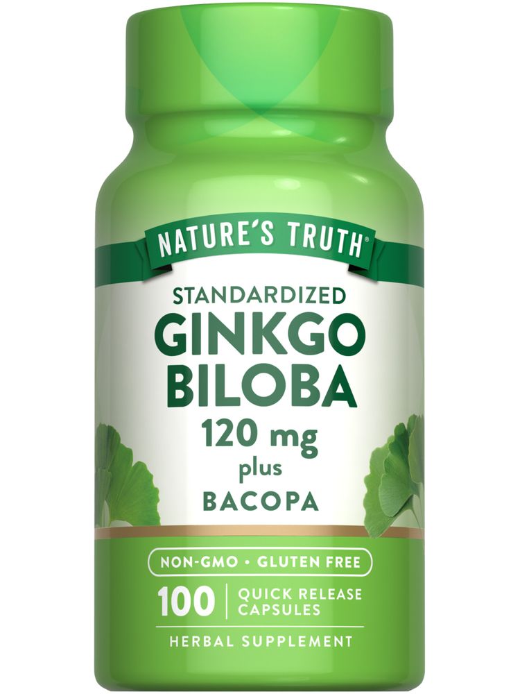 Ginkgo Biloba Extract 120 mg with Bacopa